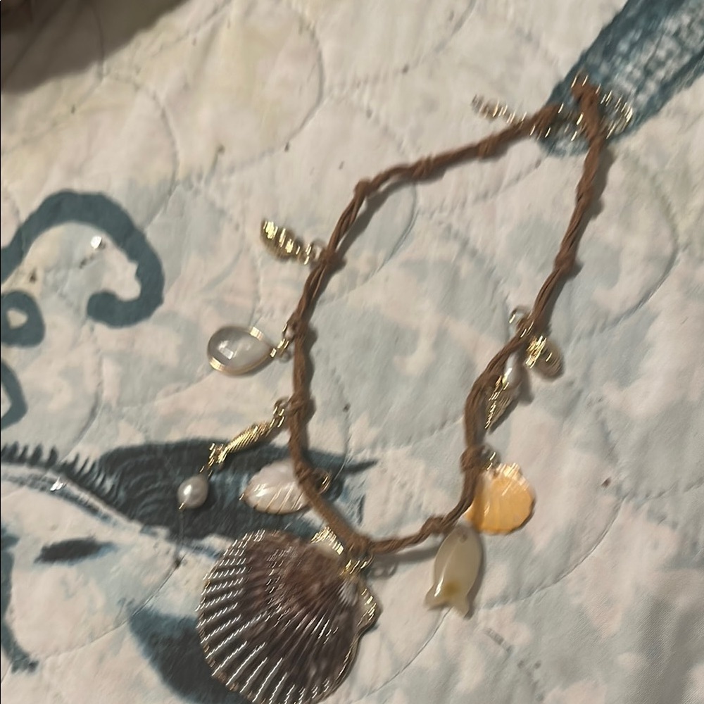 Coastal Charm Gold and Cream Necklace